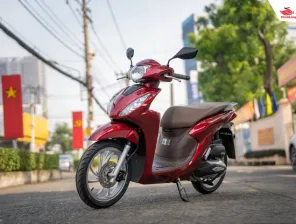 Ảnh nhỏ 1: Honda Vision 2025 màu đỏ đen