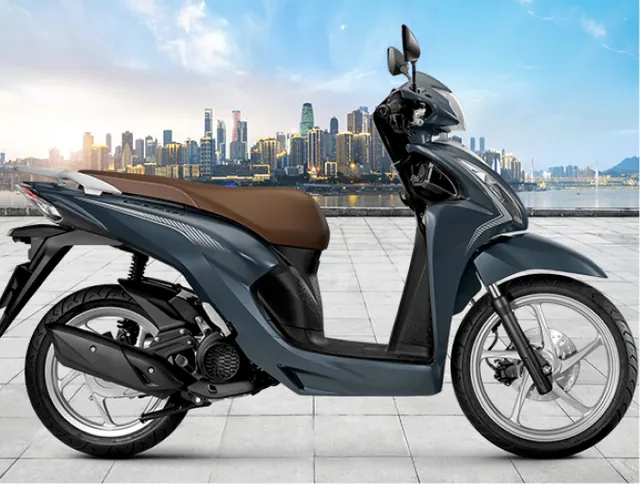 Honda Vision 2025 màu xanh yên nâu